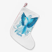 Petite Chaussette De Noël Perroquet de Blue Quaker (Devant (Accrochage))