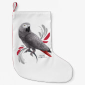 Petite Chaussette De Noël Perroquet de gris africain (Devant)