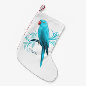 Petite Chaussette De Noël Perroquet de Ringneck (Devant (Accrochage))