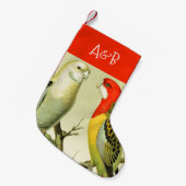 Petite Chaussette De Noël Perruques vintages -monogrammed (Devant (Accrochage))
