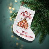 Petite Chaussette De Noël Personalized 2026 Christmas House Stocking