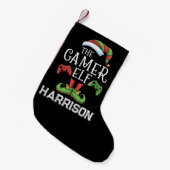 Petite Chaussette De Noël Personalized Gamer Elf Christmas Video Gaming (Devant (Accrochage))