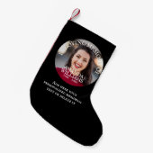 Petite Chaussette De Noël Personalized Photo Memorial (Devant (Accrochage))