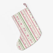 Petite Chaussette De Noël Personalized Pink Coquette Mom (Dos (Accrochage))