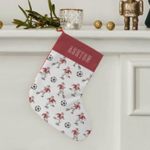 Personalized Soccer Santa