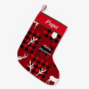 Petite Chaussette De Noël Personnalisé Papa Noël tendance mignon buffle plai