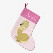 Petite Chaussette De Noël Personnalisé Votre nom Noël Stocker avec chat (Devant (Accrochage))