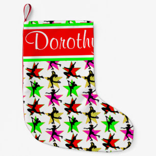 PETITE CHAUSSETTE DE NOËL PERSONNALISER STAR DE SKATING STAR CHRISTMAS STOCK