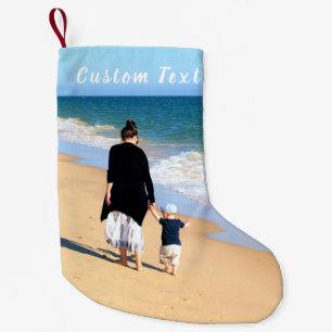 Petite Chaussette De Noël Personnaliser Votre Photo Christmas Stocker Ajoute