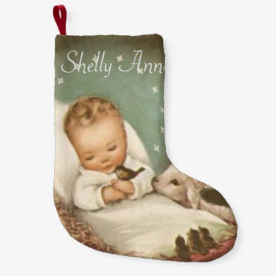 Petite Chaussette De Noël Personnalisez le bébé Jésus