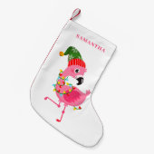 Petite Chaussette De Noël Personnalité du Pink Flamingo (Devant (Accrochage))