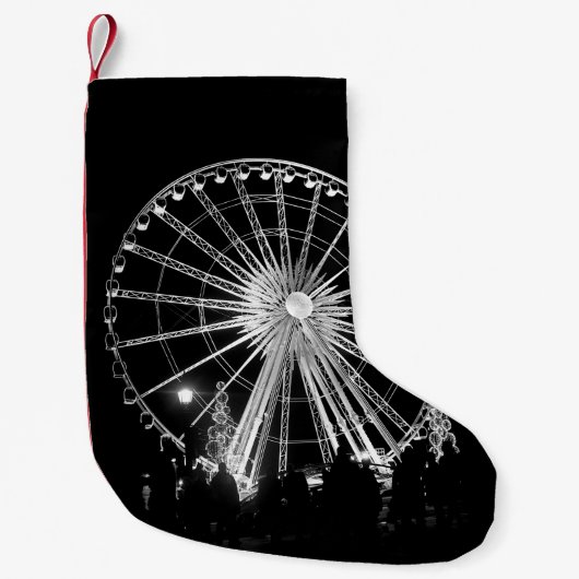 PETITE CHAUSSETTE DE NOËL PERSONNES PRÈS DE FERRIS WHEEL (Devant)