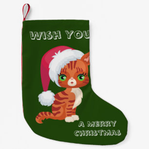 Petite Chaussette De Noël Petit chat Noël Stocker