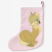 Petite Chaussette De Noël Petit chat Noël Stocker (Dos)