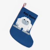 Petite Chaussette De Noël Petit Yeti mignon (Devant (Accrochage))