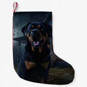 Petite Chaussette De Noël Peur d'Halloween Rottweiler