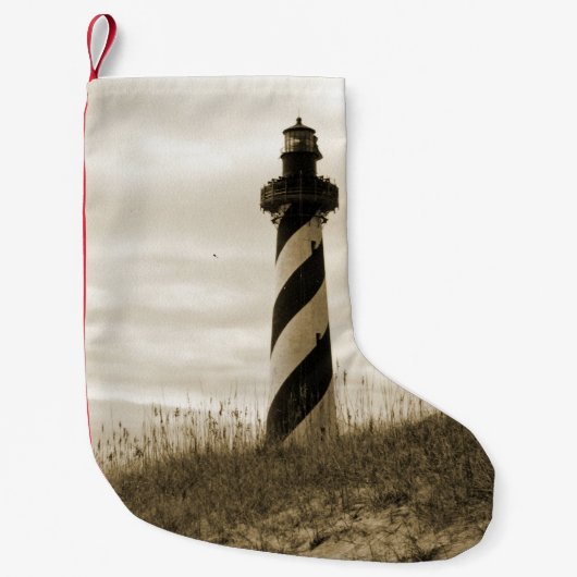Petite Chaussette De Noël Phare de Cape Hatteras (Devant)