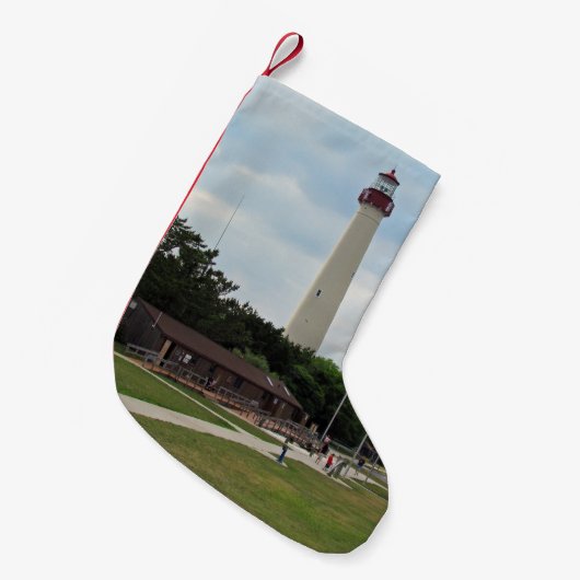 Petite Chaussette De Noël Phare de Cape May (Devant (Accrochage))