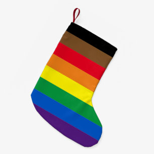 Petite Chaussette De Noël Philadelphie arc-en-ciel drapeau gay diversité in