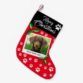 Petite Chaussette De Noël Photo Chiens de Noël (Devant (Accrochage))