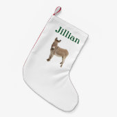 Petite Chaussette De Noël Photo de Burro à Donkey Cute (Devant (Accrochage))