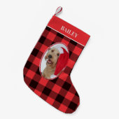 Petite Chaussette De Noël Photo de chien Buffalo débarqué (Devant (Accrochage))