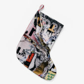 Petite Chaussette De Noël Photo de clôture de papiers déchirés (Devant (Accrochage))