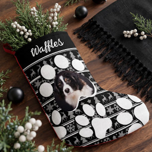 Petite Chaussette De Noël Photo de compagnie de Noël Empreinte de patte de c