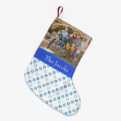 Petite Chaussette De Noël Photo de la famille Hanoukka (Devant (Accrochage))