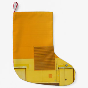 PETITE CHAUSSETTE DE NOËL PHOTO DE MUR PEINT JAUNE ET BLANC