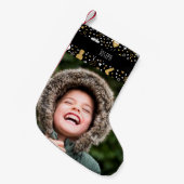 Petite Chaussette De Noël Photo de nom personnalisée Noël Stocking (Devant (Accrochage))