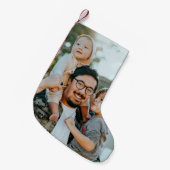 Petite Chaussette De Noël Photo personnalisé (Devant (Accrochage))