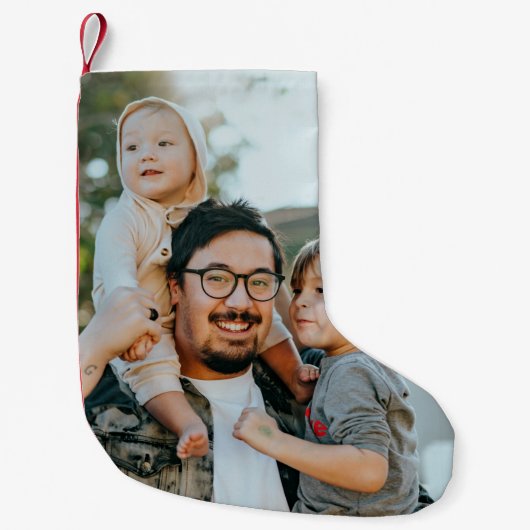 Petite Chaussette De Noël Photo personnalisé (Devant)