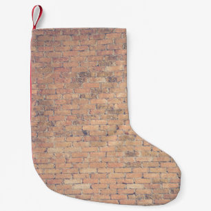 Petite Chaussette De Noël Photographie murale en briques Brown
