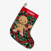 Petite Chaussette De Noël Pickleball 🎄 Pingerbread Paddle Power (Devant (Accrochage))