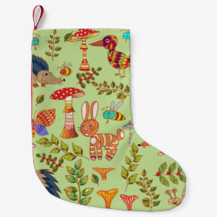 Petite Chaussette De Noël Picture of the forest life. Flora and fauna. Vinta