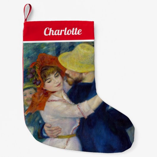 Petite Chaussette De Noël Pierre-Auguste Renoir - Danse à Bougival (Devant)