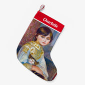 Petite Chaussette De Noël Pierre-Auguste Renoir - Enfant avec chat (Devant (Accrochage))