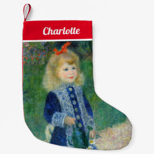 Petite Chaussette De Noël Pierre-Auguste Renoir - Une fille avec un arrosoir