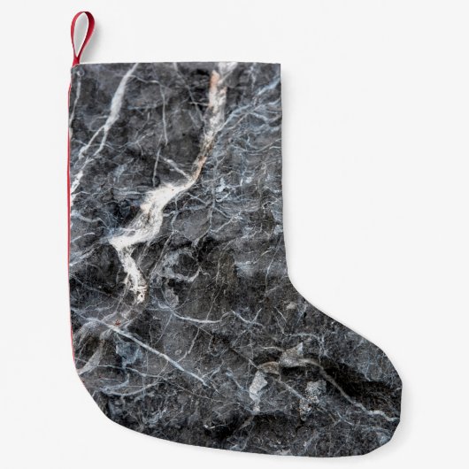 Petite Chaussette De Noël Pierre de marbre gris (Devant)