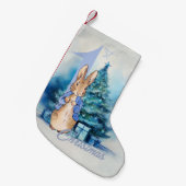Petite Chaussette De Noël Pierre le lapin Premier Noël (Devant (Accrochage))