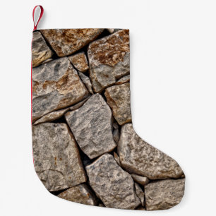 Petite Chaussette De Noël Pierre murale pierres maçonnerie roches