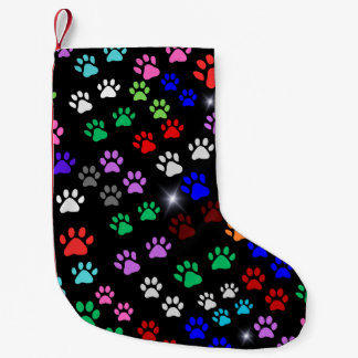 Petite Chaussette De Noël Piges de chien mignonnes colorées