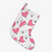 Petite Chaussette De Noël Piglet motif sans couture ne vole pas (Devant (Accrochage))