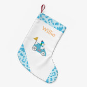 Petite Chaussette De Noël Pilote de voiture course Snowman (Devant (Accrochage))