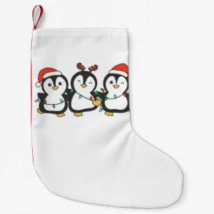 Petite Chaussette De Noël Pingouin animaux de Noël mignons pingouins vacance