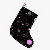 Petite Chaussette De Noël Pink Gray abstract seamless pattern with circles. (Devant (Accrochage))