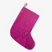 Petite Chaussette De Noël Pink python peau de serpent texture (Devant (Accrochage))