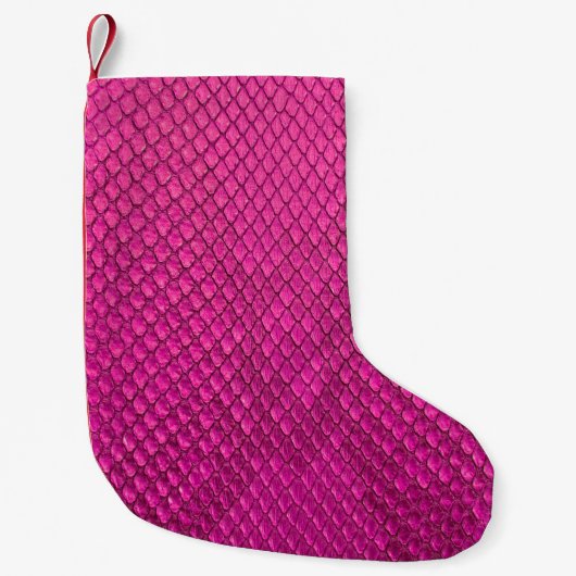 Petite Chaussette De Noël Pink python peau de serpent texture (Devant)