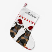 Petite Chaussette De Noël Pinscher miniature (Devant (Accrochage))